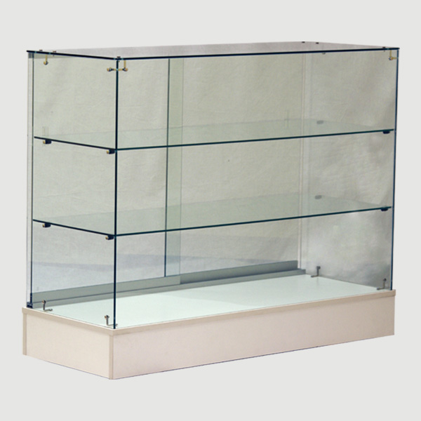 Full Vision Glass Showcase: Multi-Angle, Adjustable Shelves & Storage
