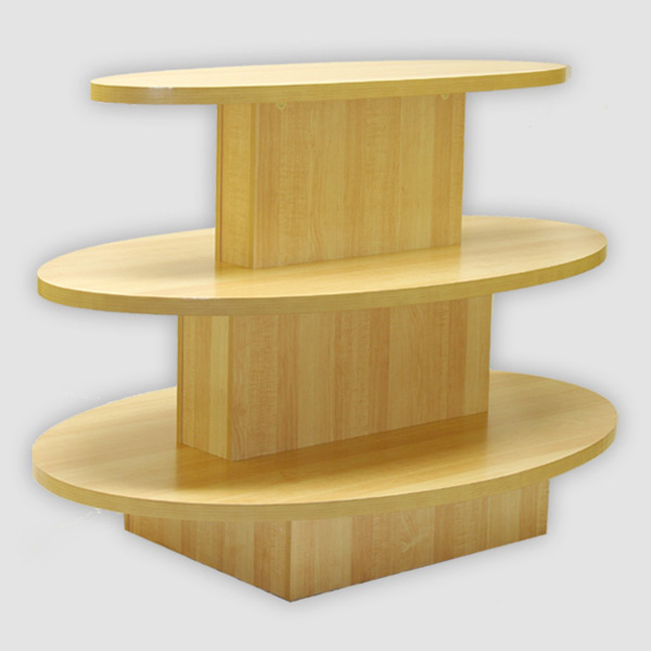 Wood Oval 3 Tier Displays Display Tables Wood Oval 3 Tier Displays