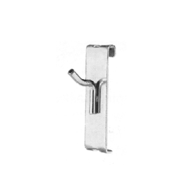 4" Gridwall Hooks 18 Chrome Hooks For Gridwall or Mini Grid Cube Displays 