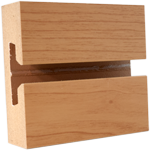 Alum Rock Maple Melamine Slot Painted Slatwall Panels