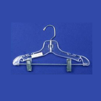 Kids 12 Clear Suit Hanger w/ Clips