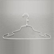  14 inch Clear Plastic Junior Dress Hangers - Case of