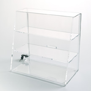 Slanted Front Display with Straight Shelves -ACAS161-2