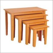 4 Piece Retail Wood Nesting Tables